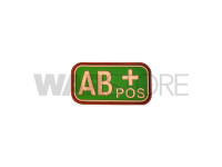 Bloodtype Rubber Patch AB Pos